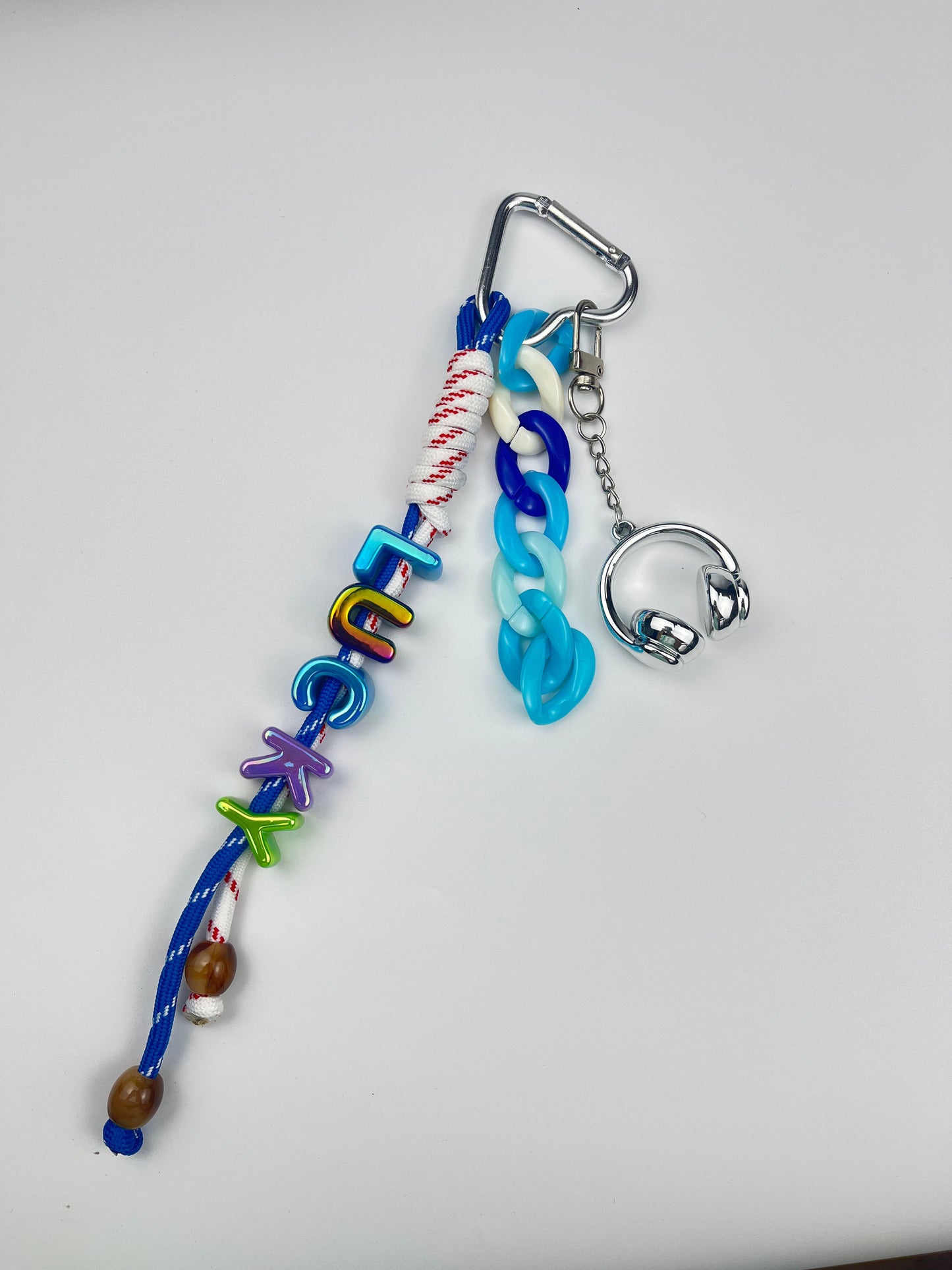 Colorful "LUCKY" Keychain: Trendy Charm Mix