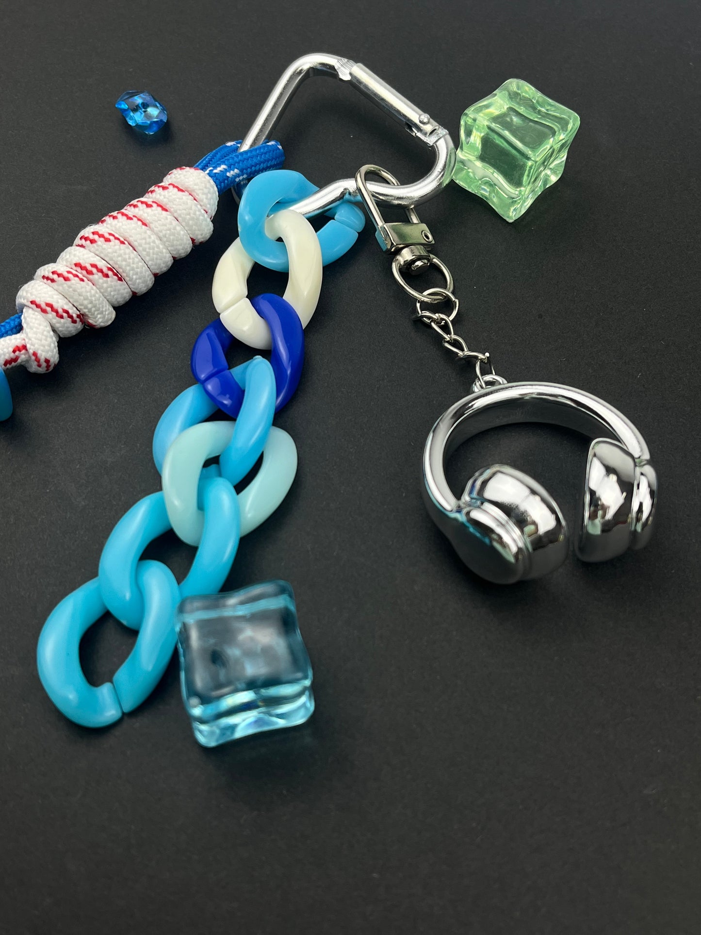 Colorful "LUCKY" Keychain: Trendy Charm Mix