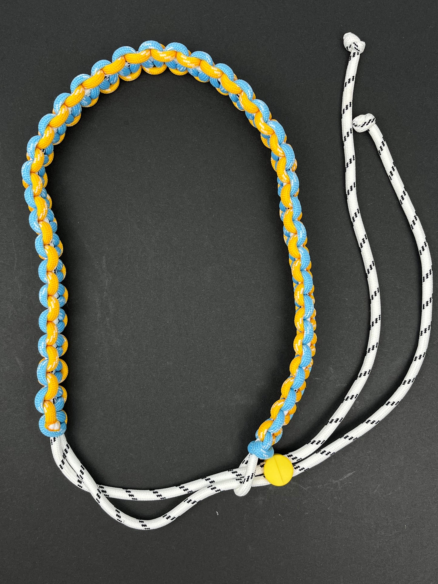 Hand - woven Blue and Yellow Contrast Paracord Cup Hanger, a New Partner for Portable Water Cups!