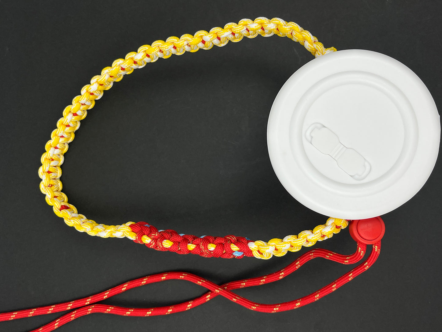 Hand - woven Flower - Patterned Paracord Cup Holder | Creative Portable Water Cup Strap