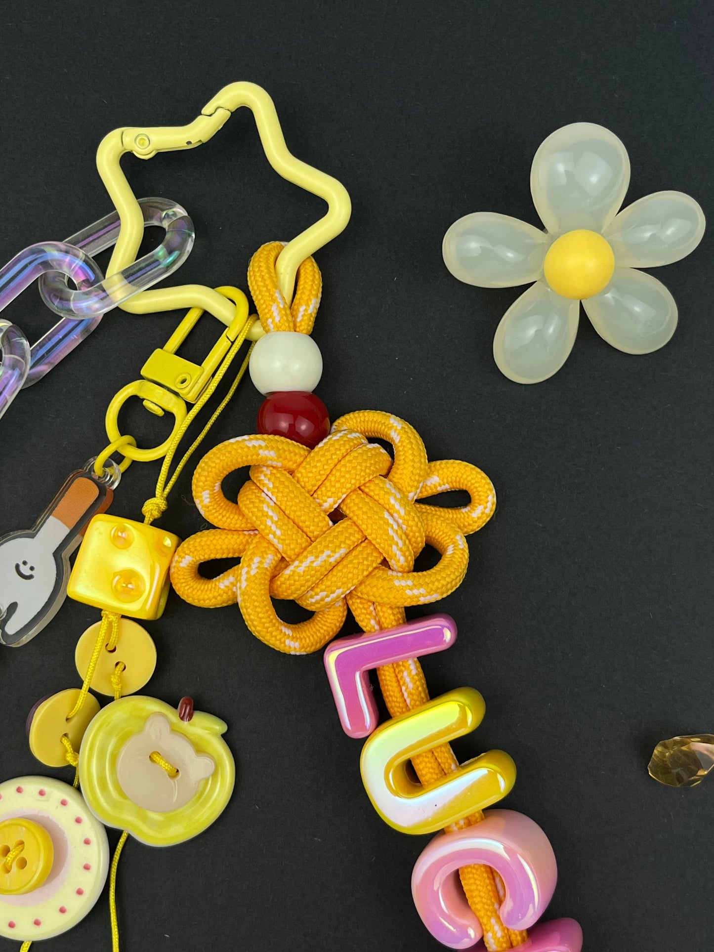 Cute roast duck “LUCKY” Keychain | Creative Charm Combination, Lovely & Eye - Catching