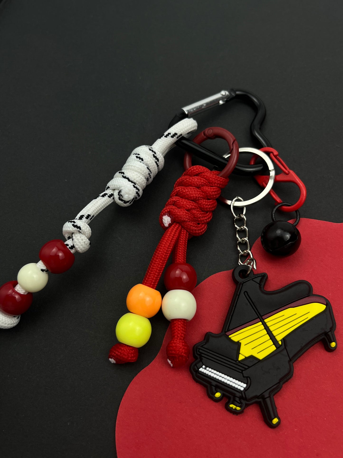 Cool Woven Rope Keychain | Unique Charm Combination, Full of Street Style
