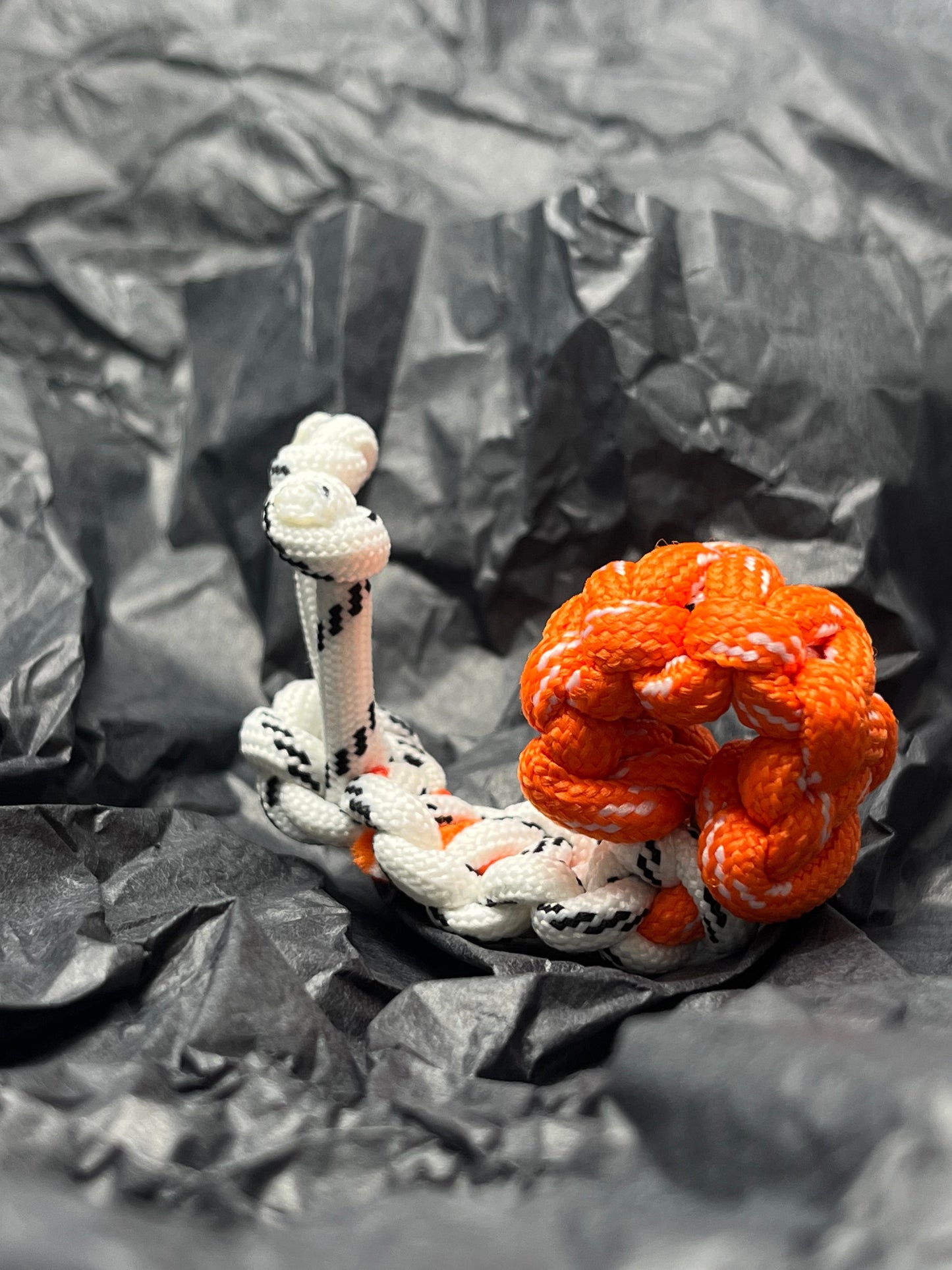 Handmade Paracord Snail Keychain - Cute & Creative Mini Charm