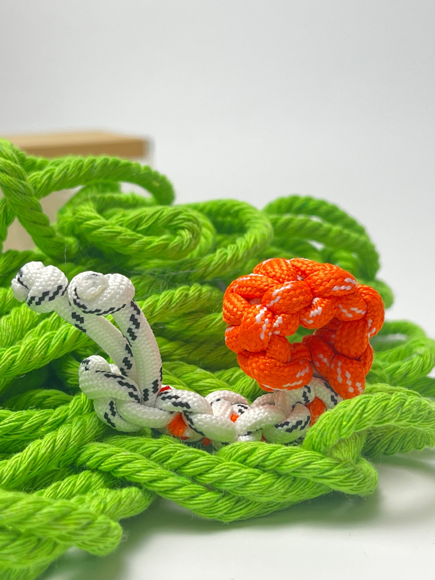 Handmade Paracord Snail Keychain - Cute & Creative Mini Charm