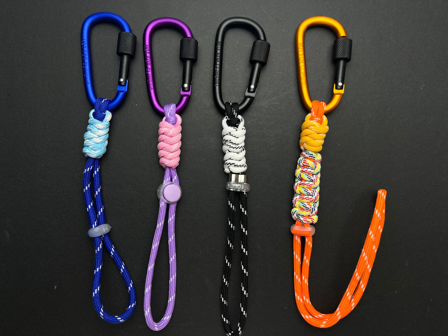 Handmade Paracord Multifunctional Carabiner, Portable Water Bottle/Key Lanyard