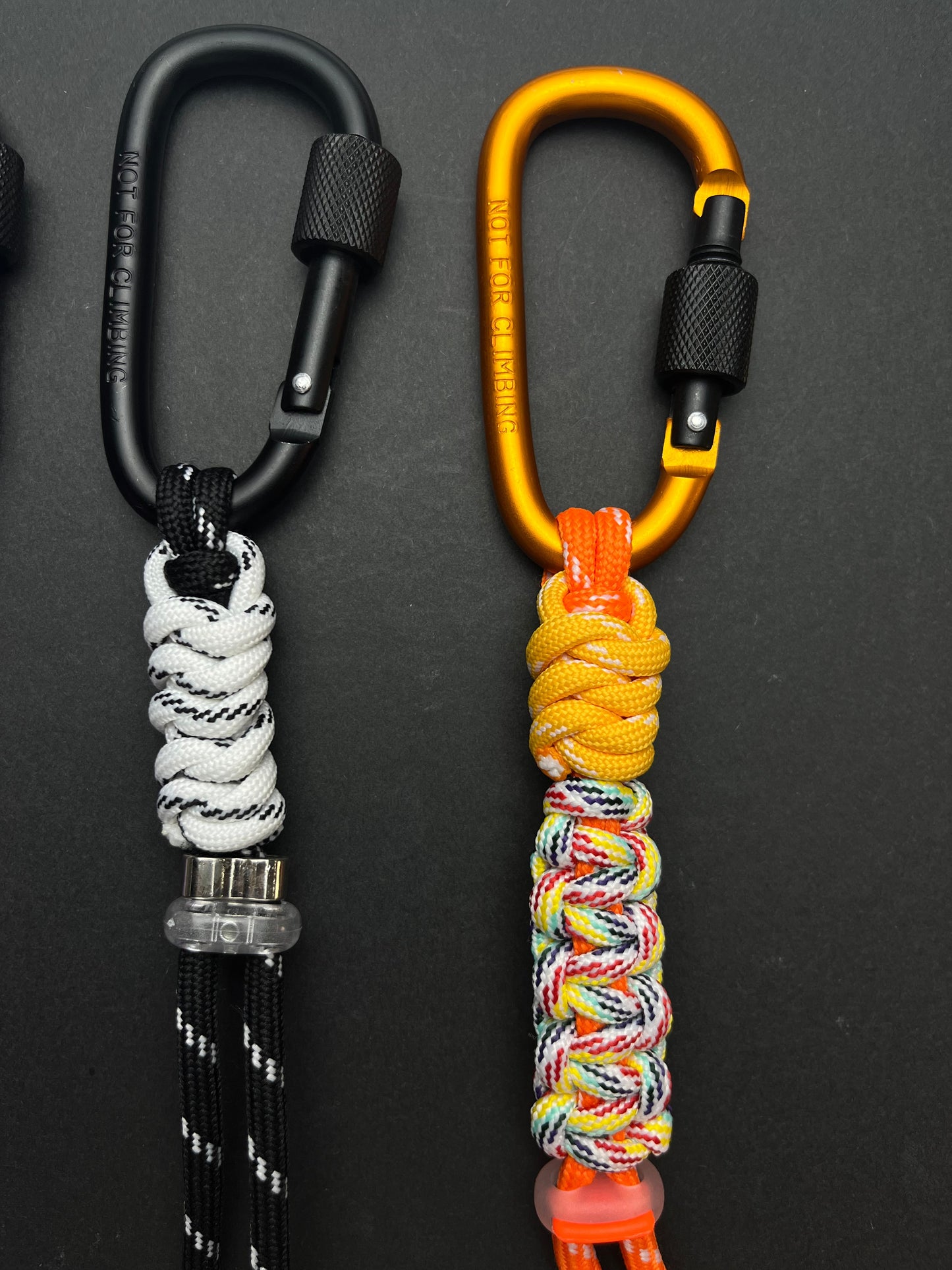 Handmade Paracord Multifunctional Carabiner, Portable Water Bottle/Key Lanyard