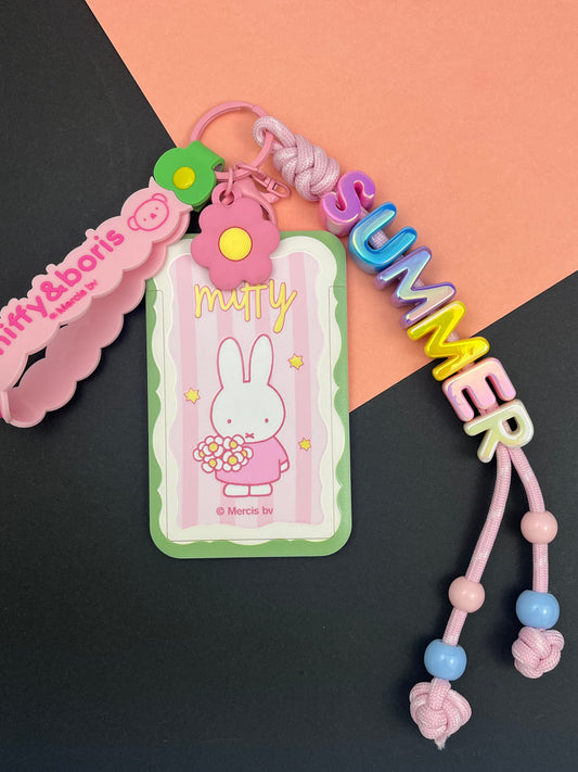 Miffy Cute Keychain | Rainbow “SUMMER” for Full Summer Vibe