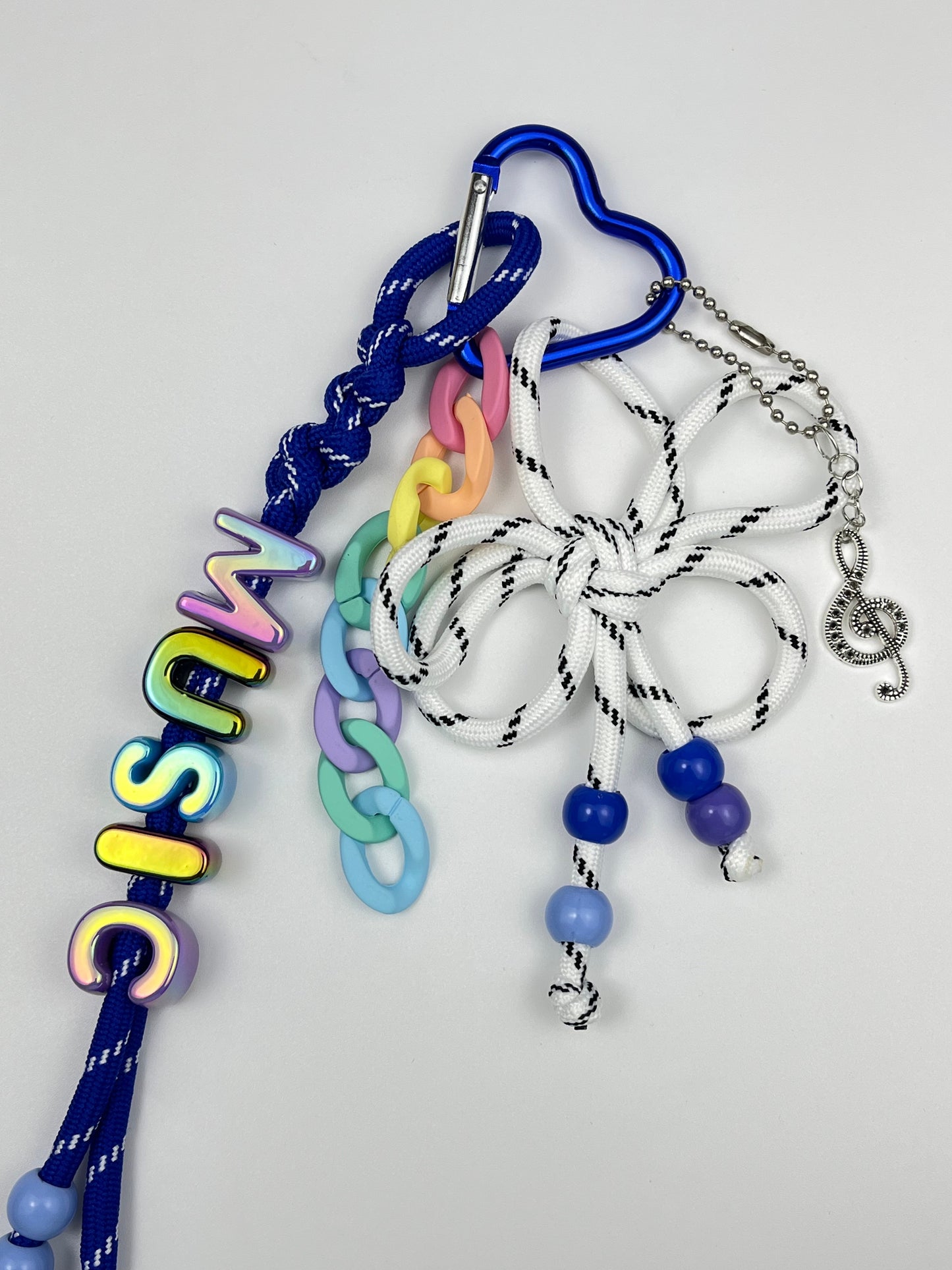 🎶Music - Inspired Keychain: A Rainbow of Style!