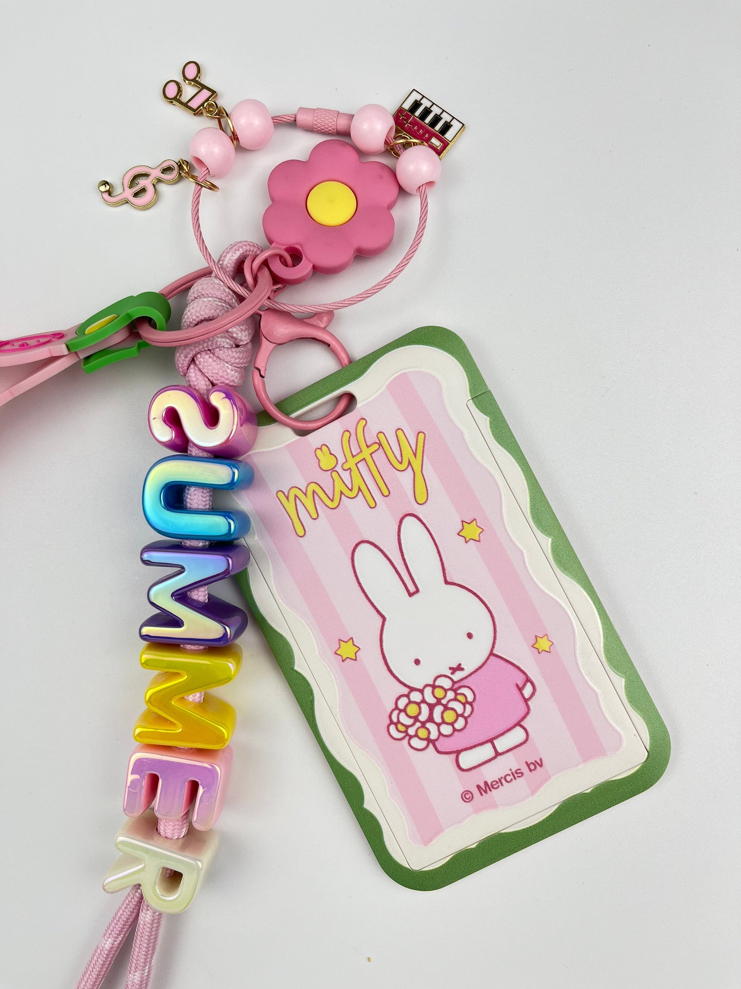 Miffy Cute Keychain | Rainbow “SUMMER” for Full Summer Vibe