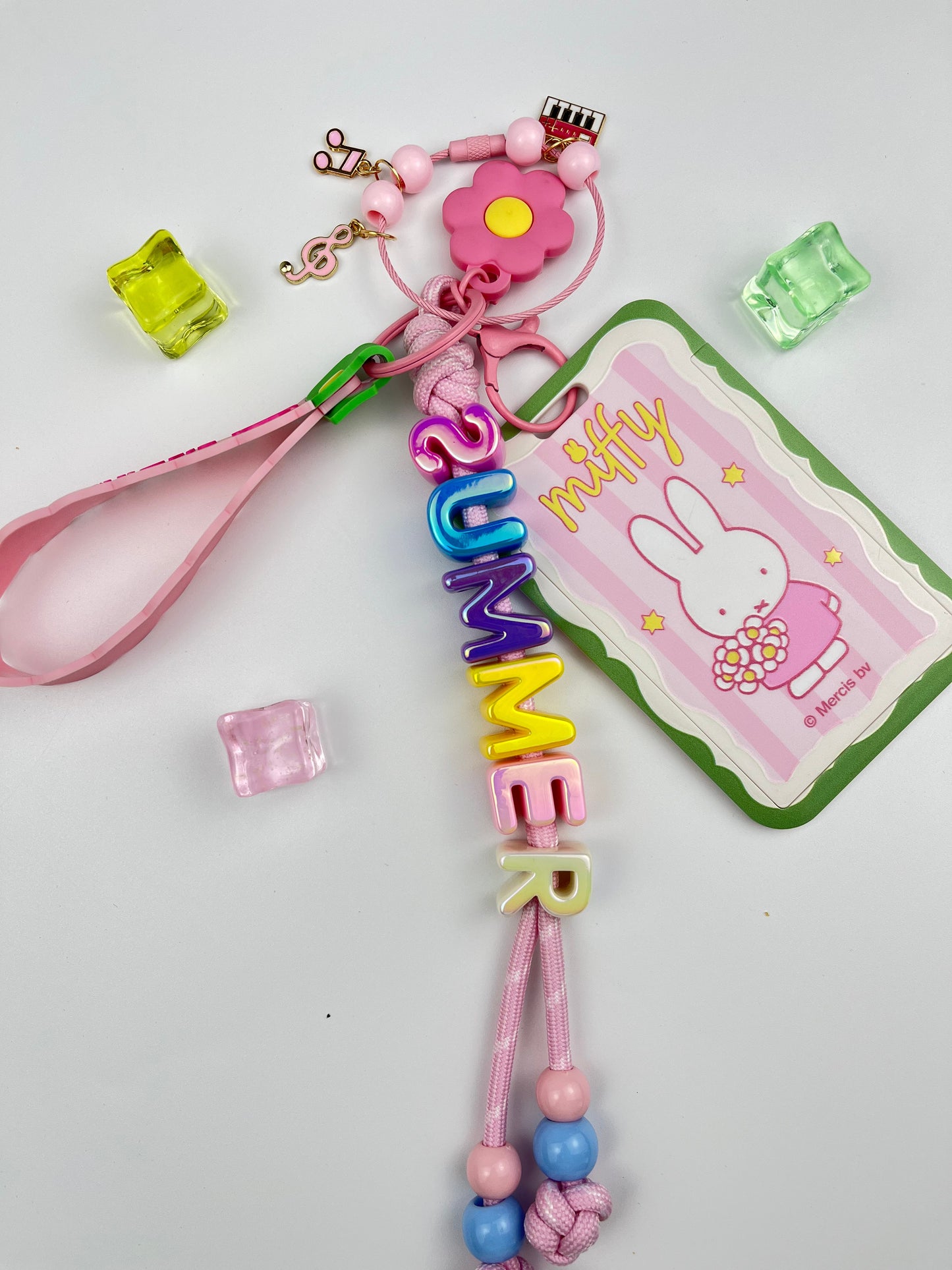 Miffy Cute Keychain | Rainbow “SUMMER” for Full Summer Vibe
