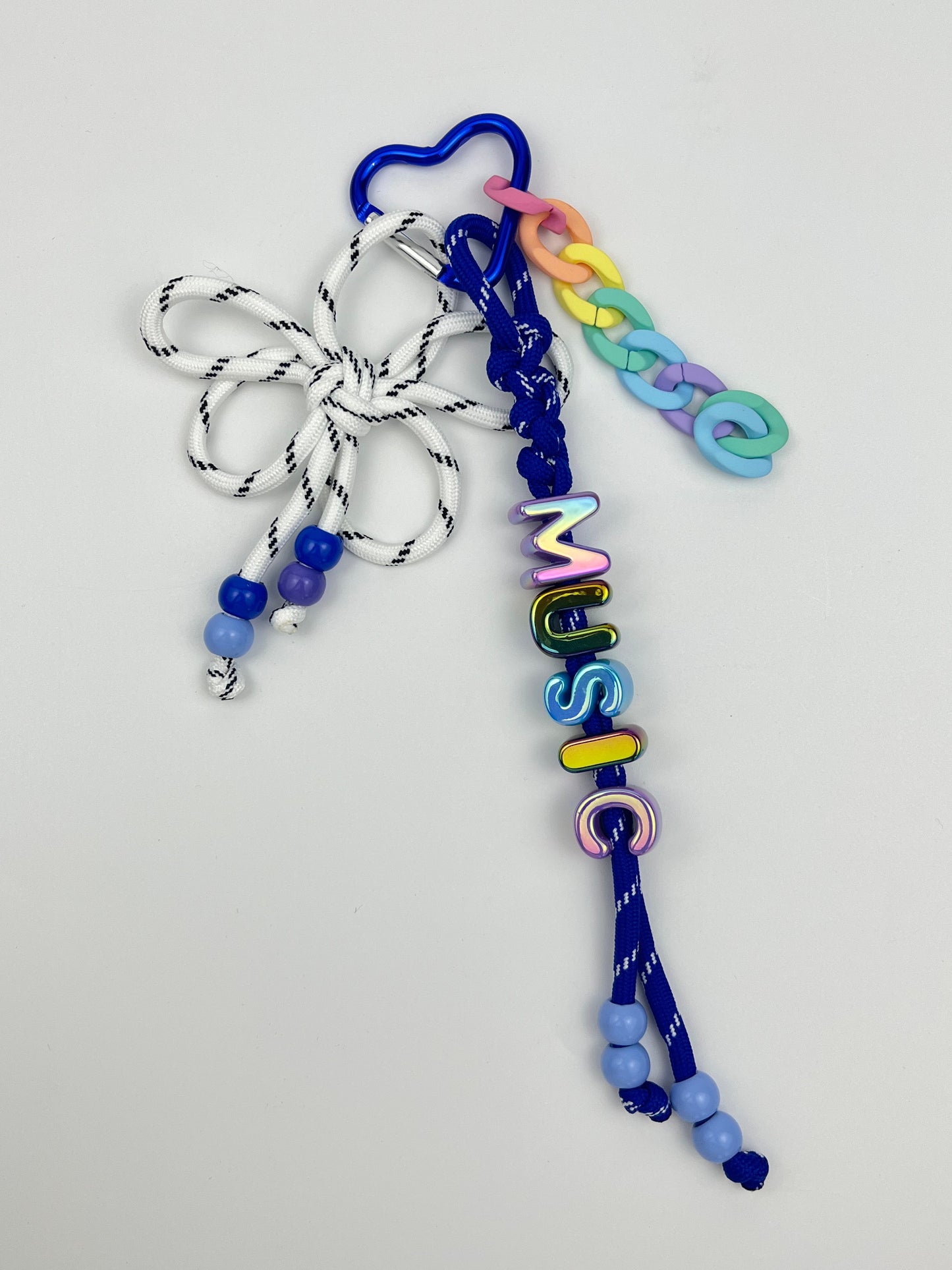 🎶Music - Inspired Keychain: A Rainbow of Style!