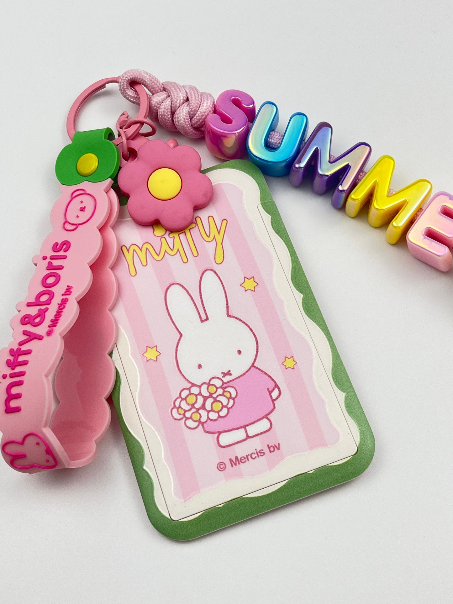 Miffy Cute Keychain | Rainbow “SUMMER” for Full Summer Vibe
