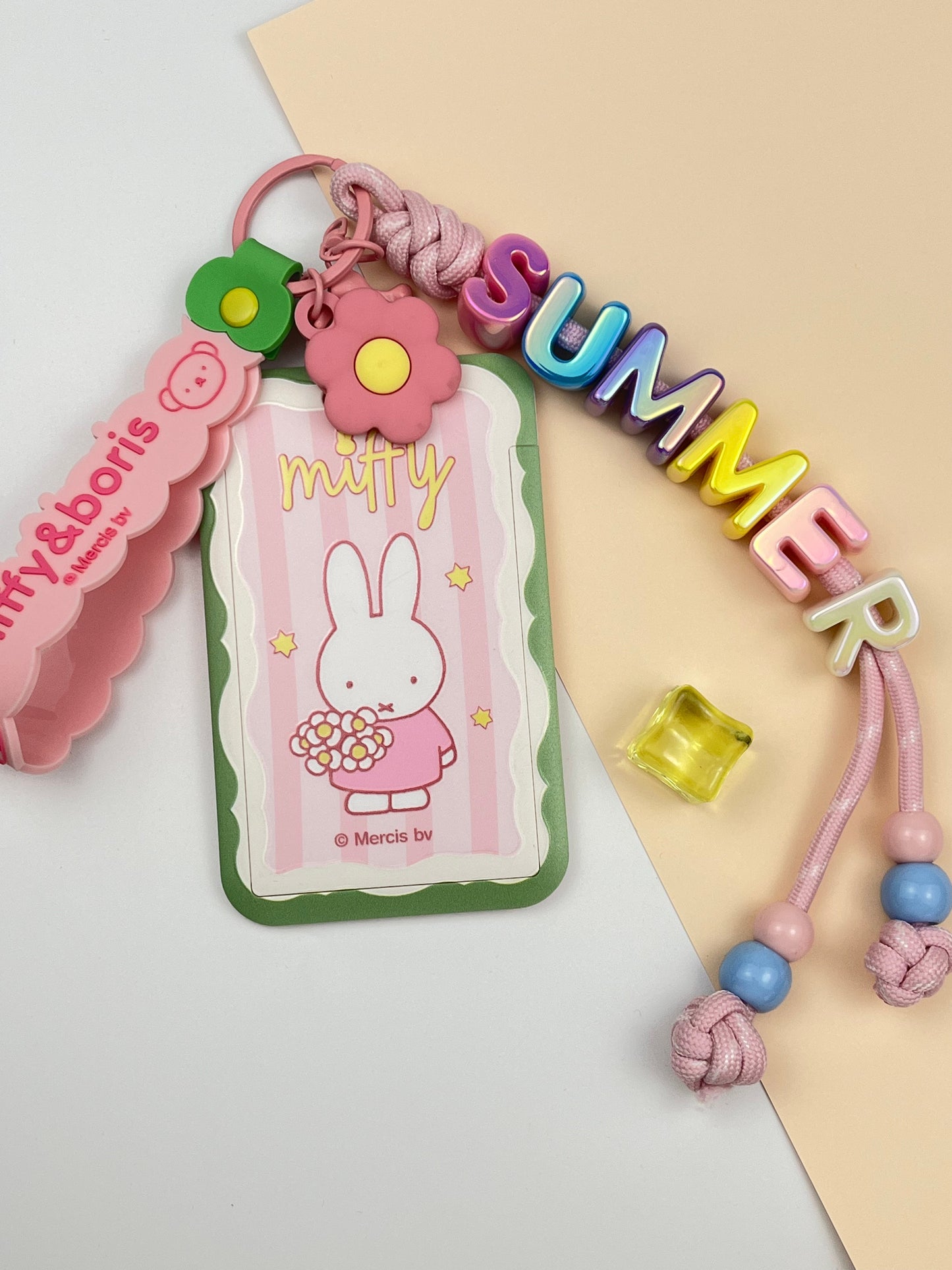 Miffy Cute Keychain | Rainbow “SUMMER” for Full Summer Vibe