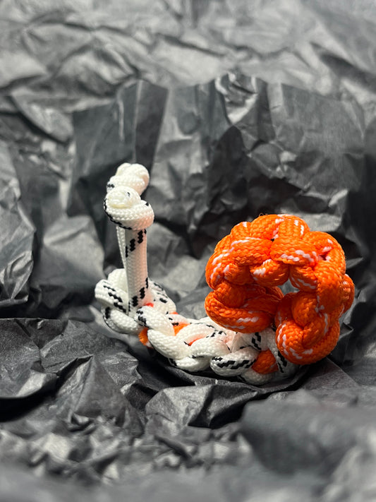 Handmade Paracord Snail Keychain - Cute & Creative Mini Charm