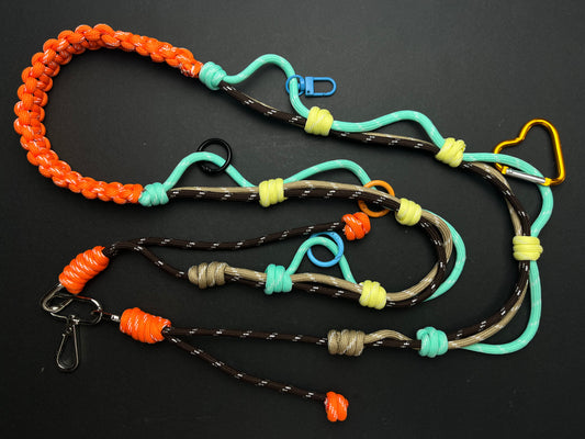 Handmade Paracord Multifunctional Lanyard, Color - Blocking Style for Outfit & Item Hanging