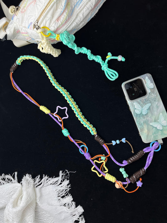 Handmade Paracord Colorful & Cute Lanyard, Artistic Phone & Accessory Rope