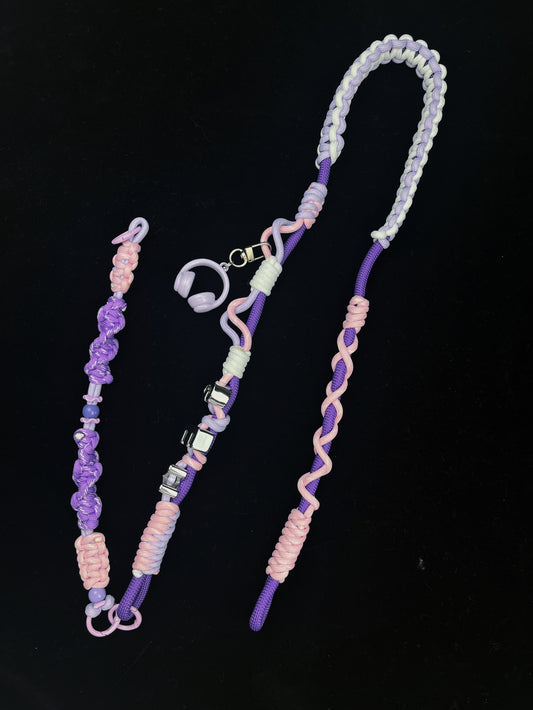 Handmade Colorful paracord keychain with colorful beads — SHENG Craft