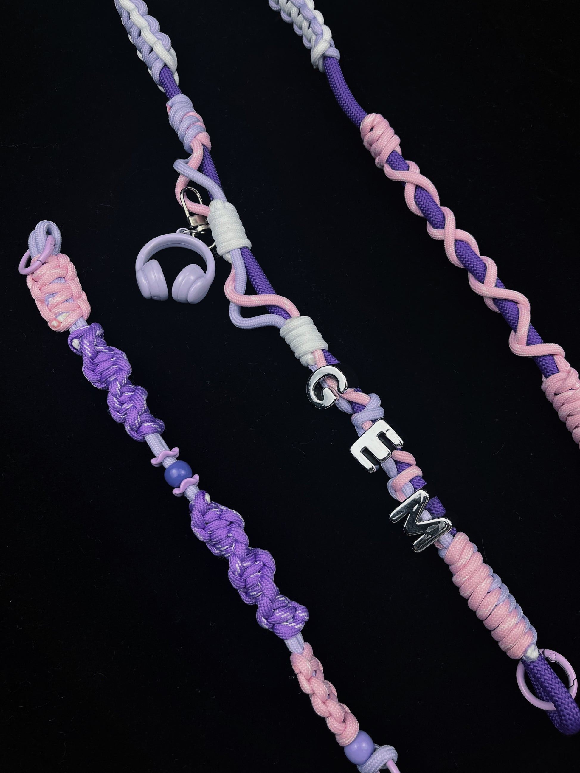 Colorful paracord keychain styled for everyday carry — SHENG Craft