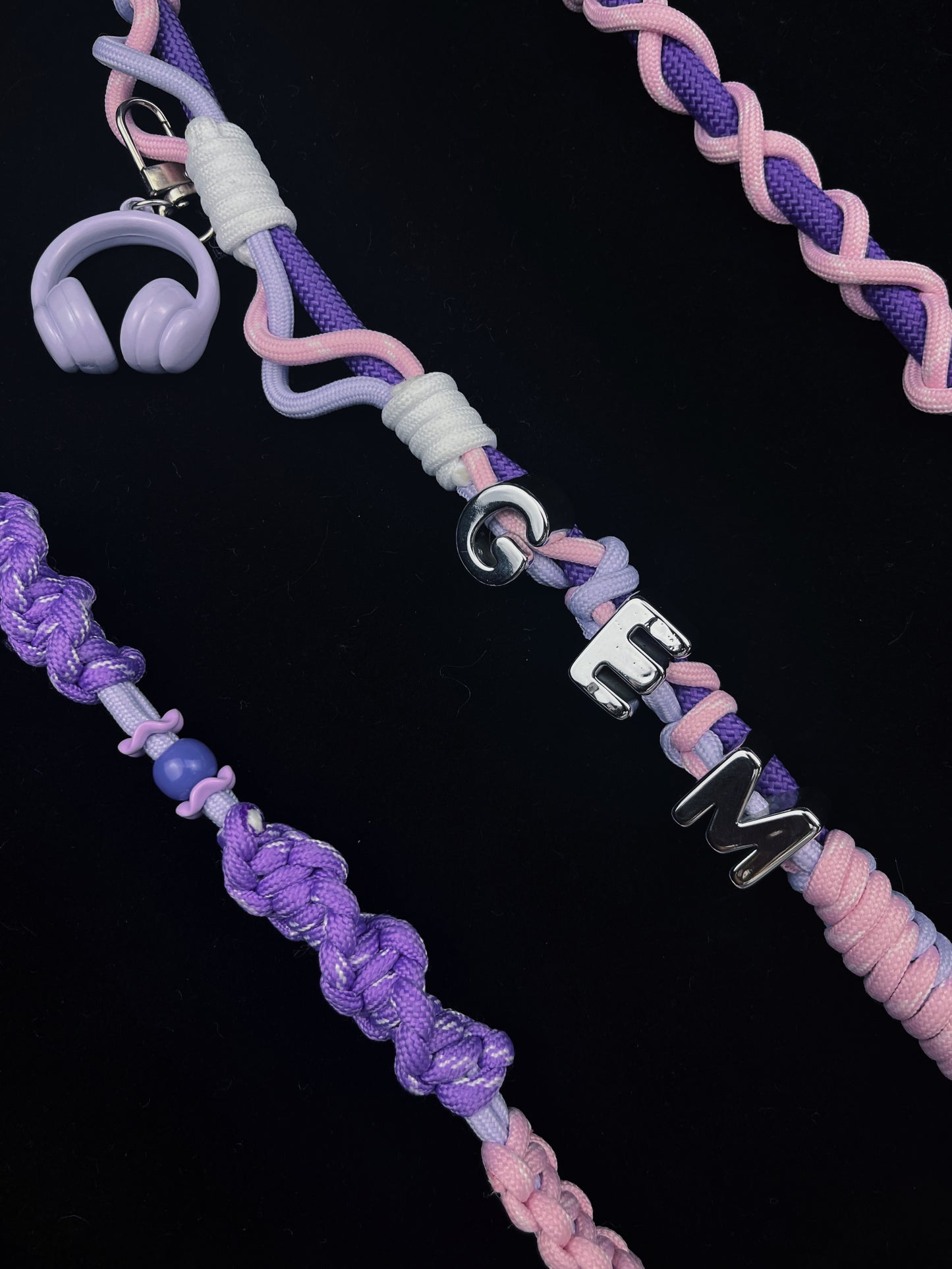 Colorful paracord keychain styled for everyday carry — SHENG Craft