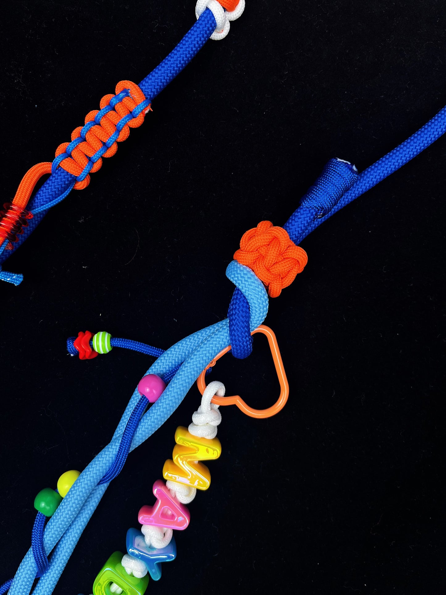 Colorful paracord lanyard styled for everyday carry — SHENG Craft