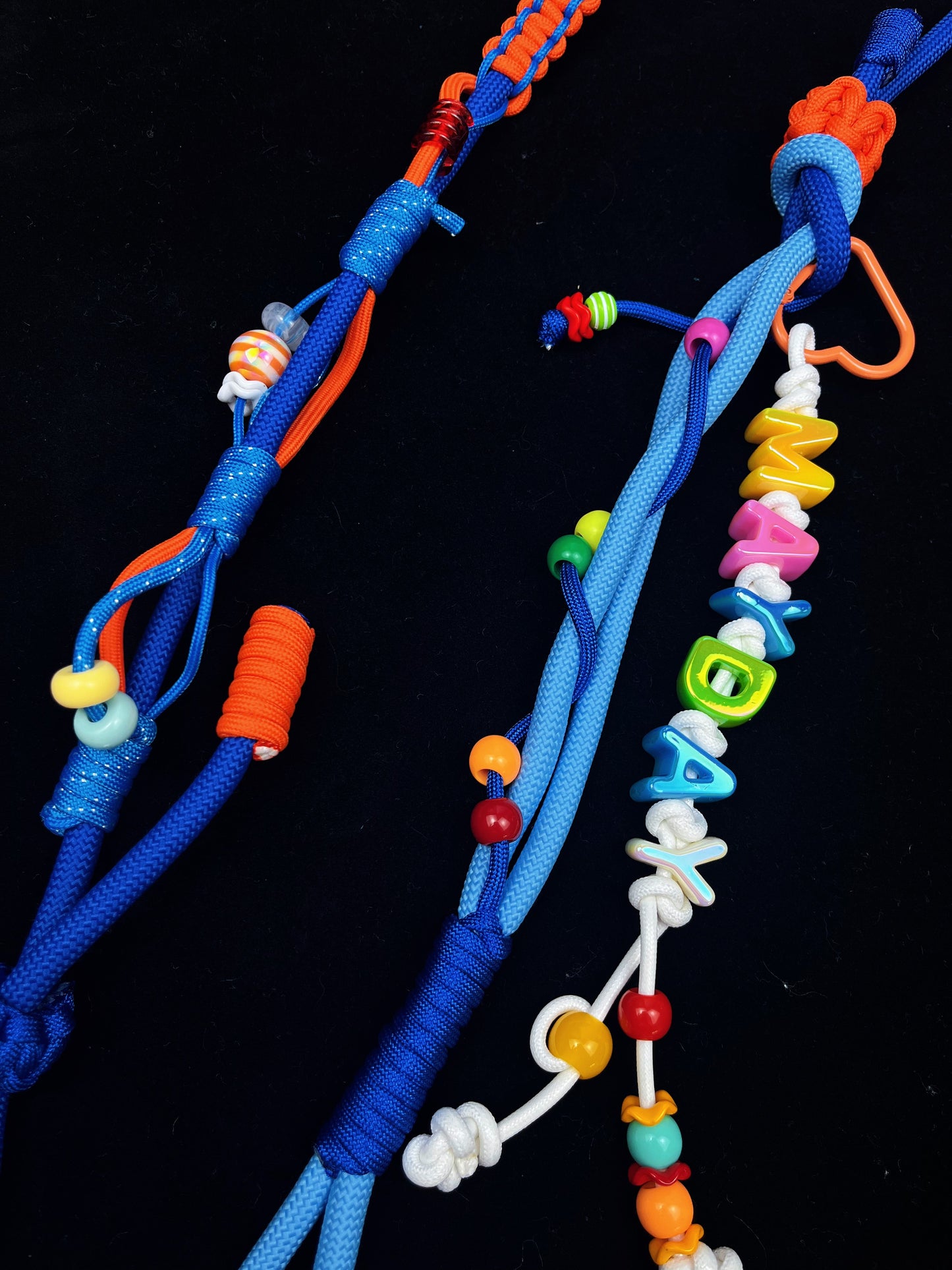 Colorful paracord lanyard styled for everyday carry — SHENG Craft