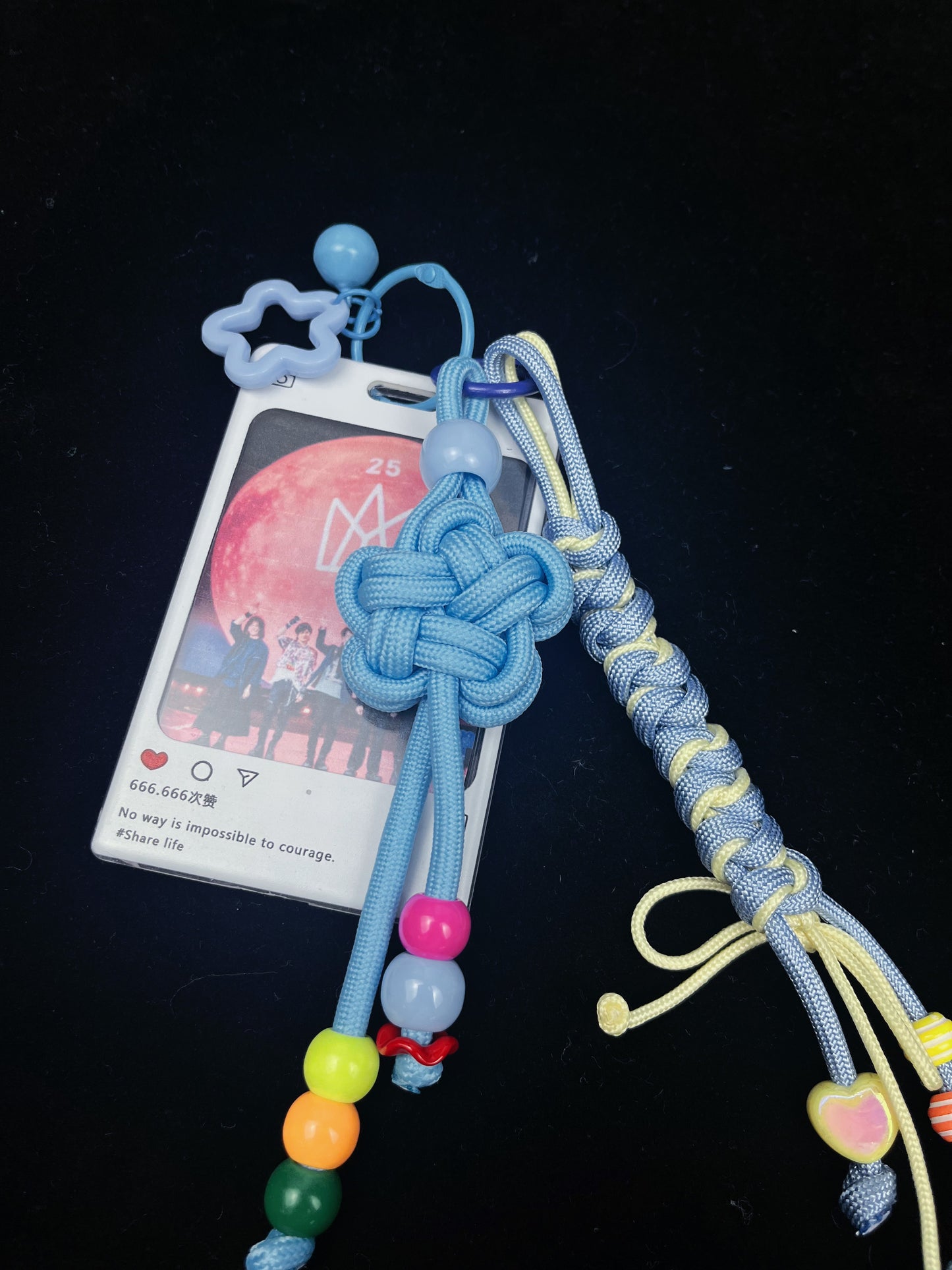 Colorful paracord keychain styled for everyday carry — SHENG Craft