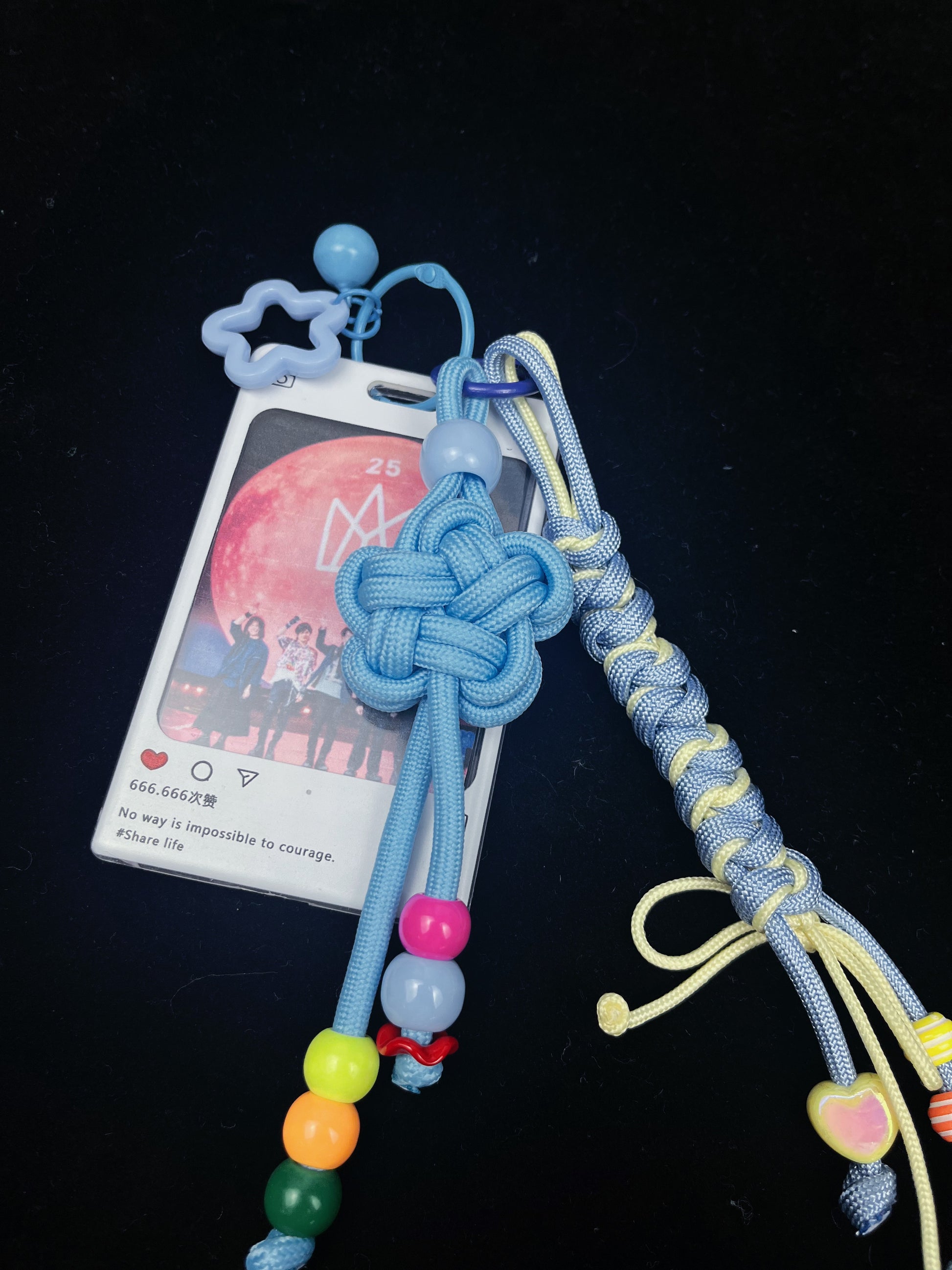 Colorful paracord keychain styled for everyday carry — SHENG Craft