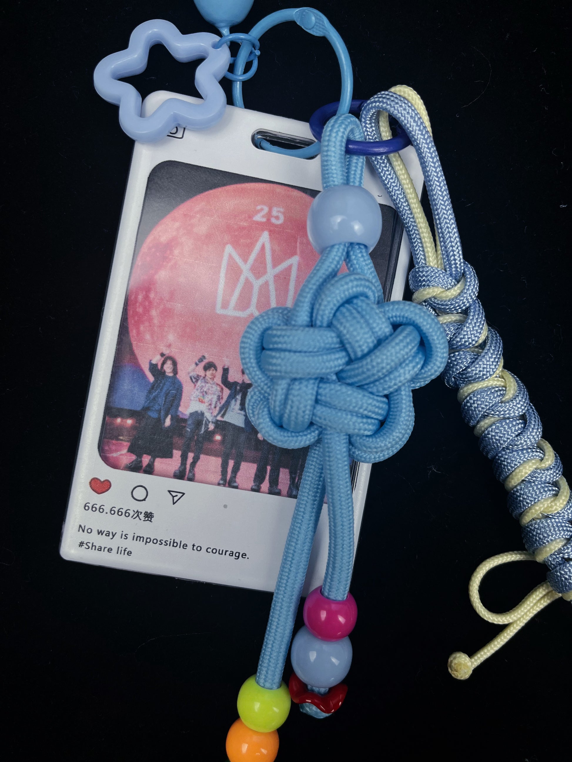 Colorful paracord keychain styled for everyday carry — SHENG Craft