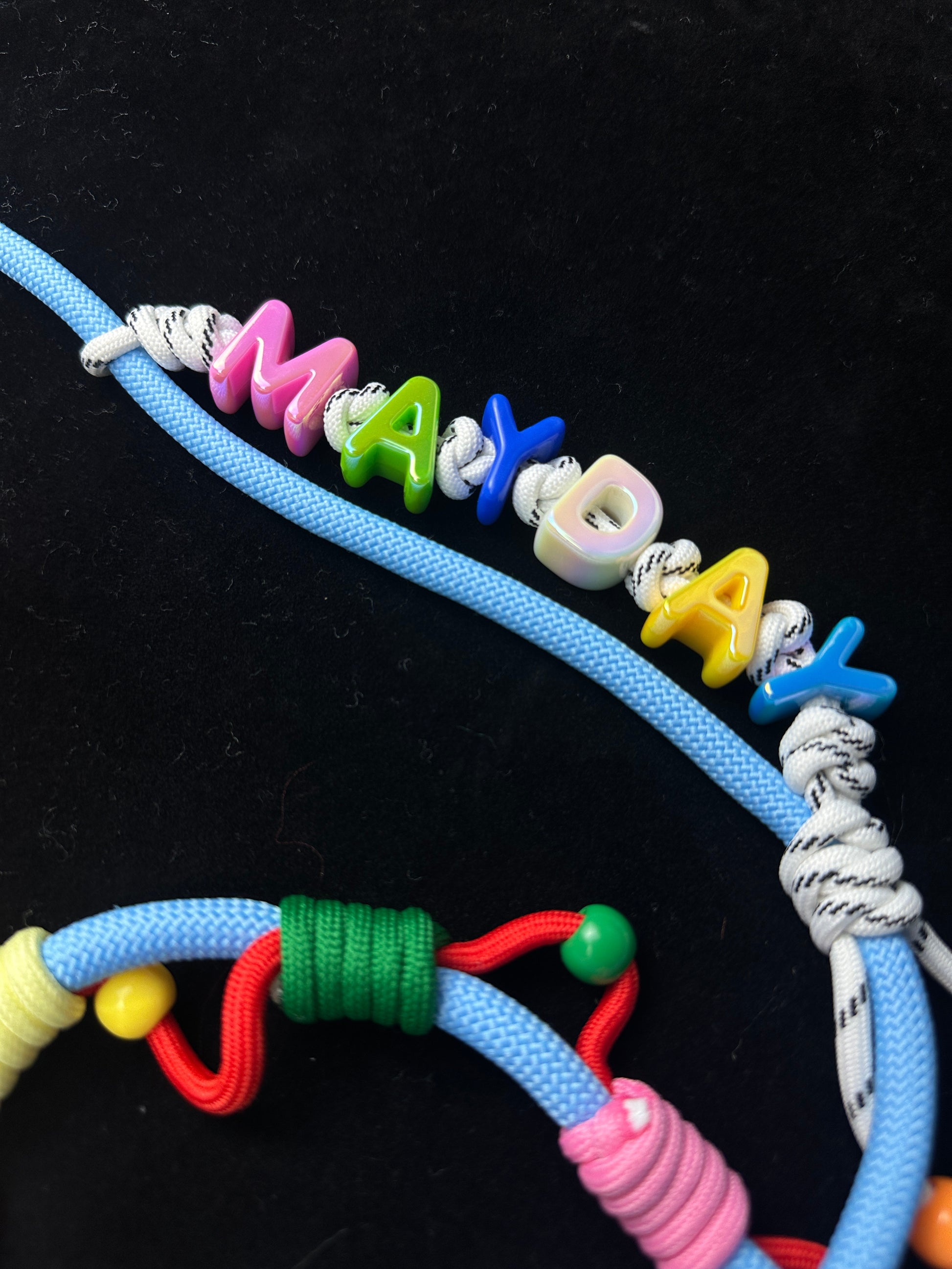 Colorful paracord bracelet styled for everyday carry — SHENG Craft