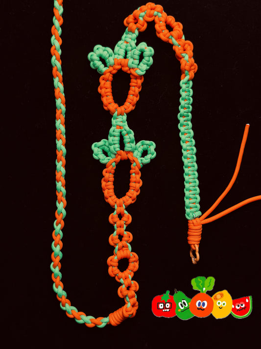 Handmade Green paracord lanyard with colorful beads — SHENG Craft