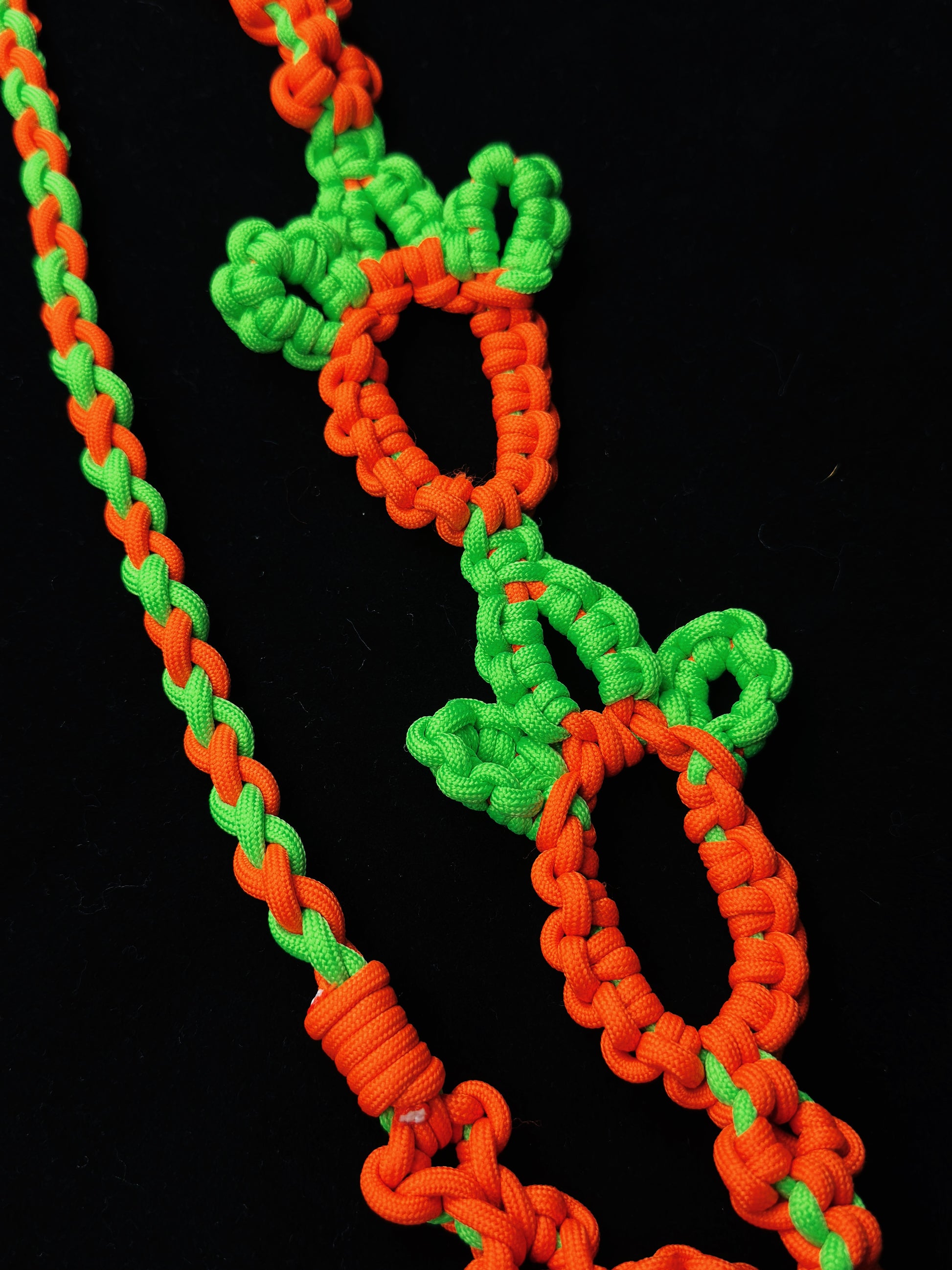 Green paracord lanyard styled for everyday carry — SHENG Craft