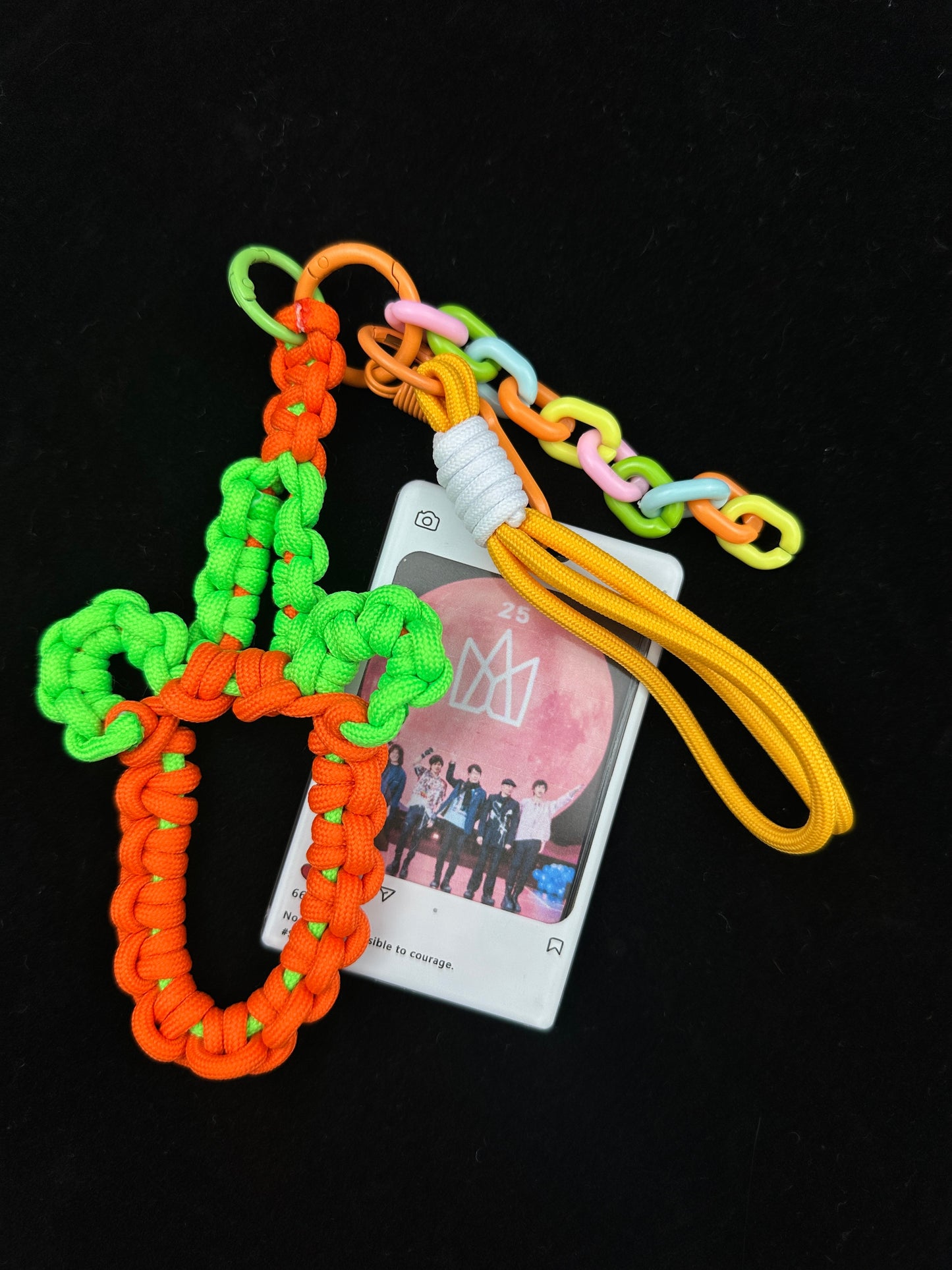 Handmade Colorful paracord keychain with colorful beads — SHENG Craft