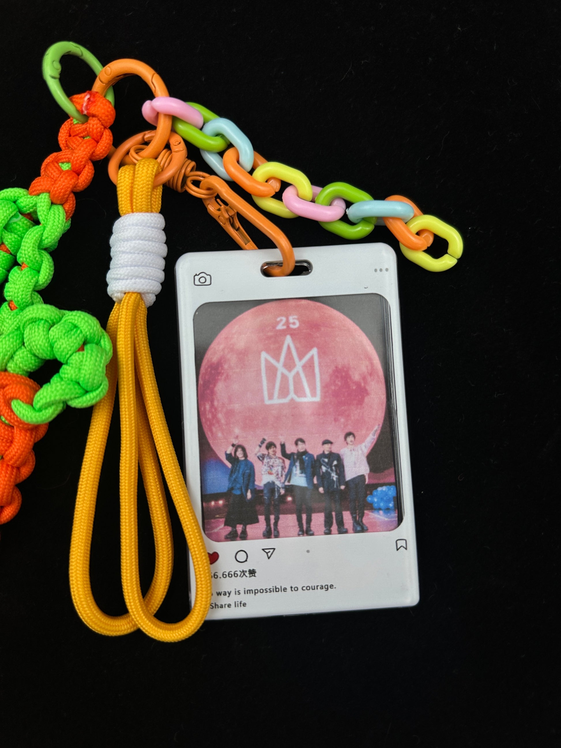 Colorful paracord keychain styled for everyday carry — SHENG Craft