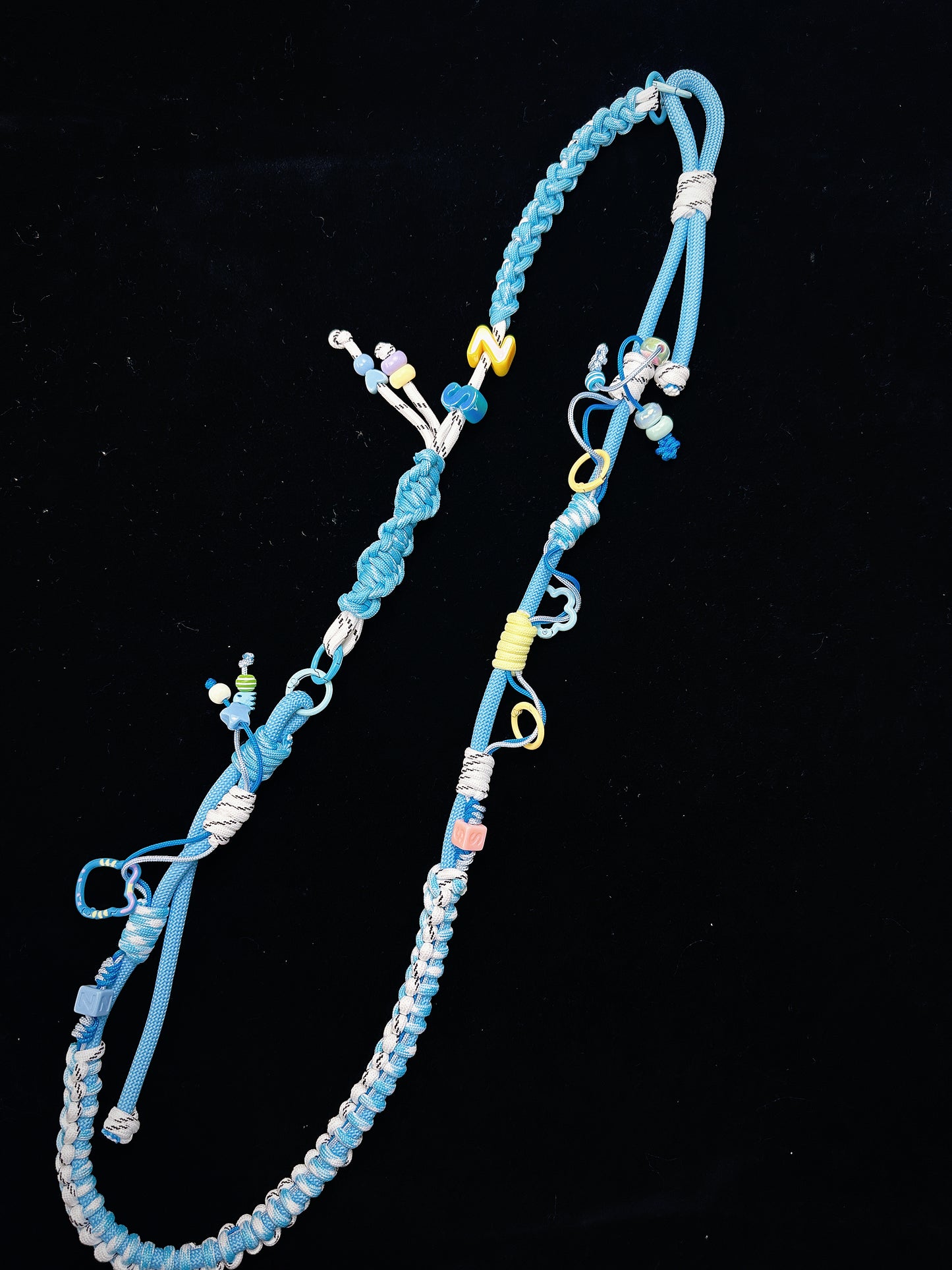 Blue paracord lanyard styled for everyday carry — SHENG Craft