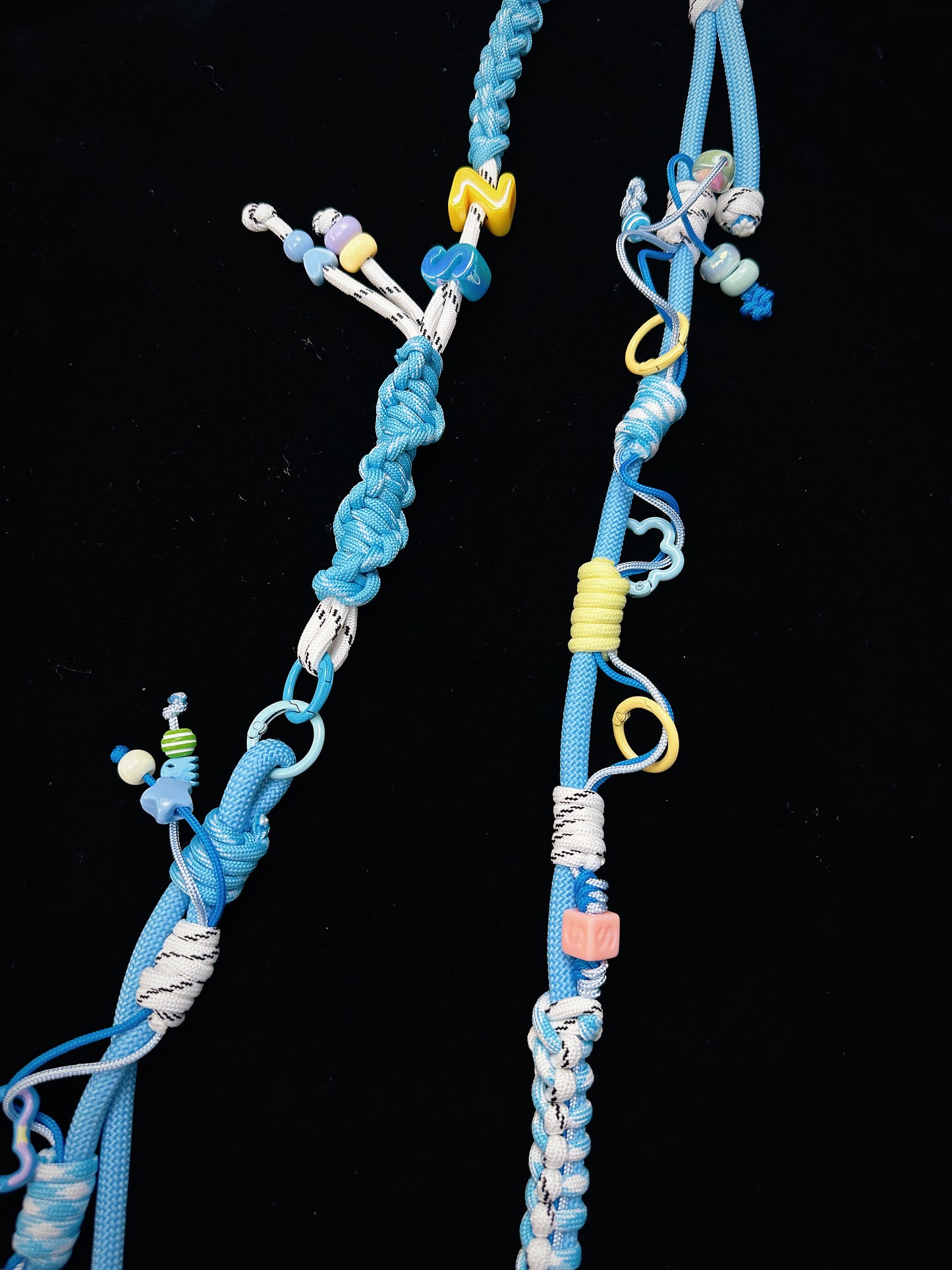 Blue paracord lanyard styled for everyday carry — SHENG Craft