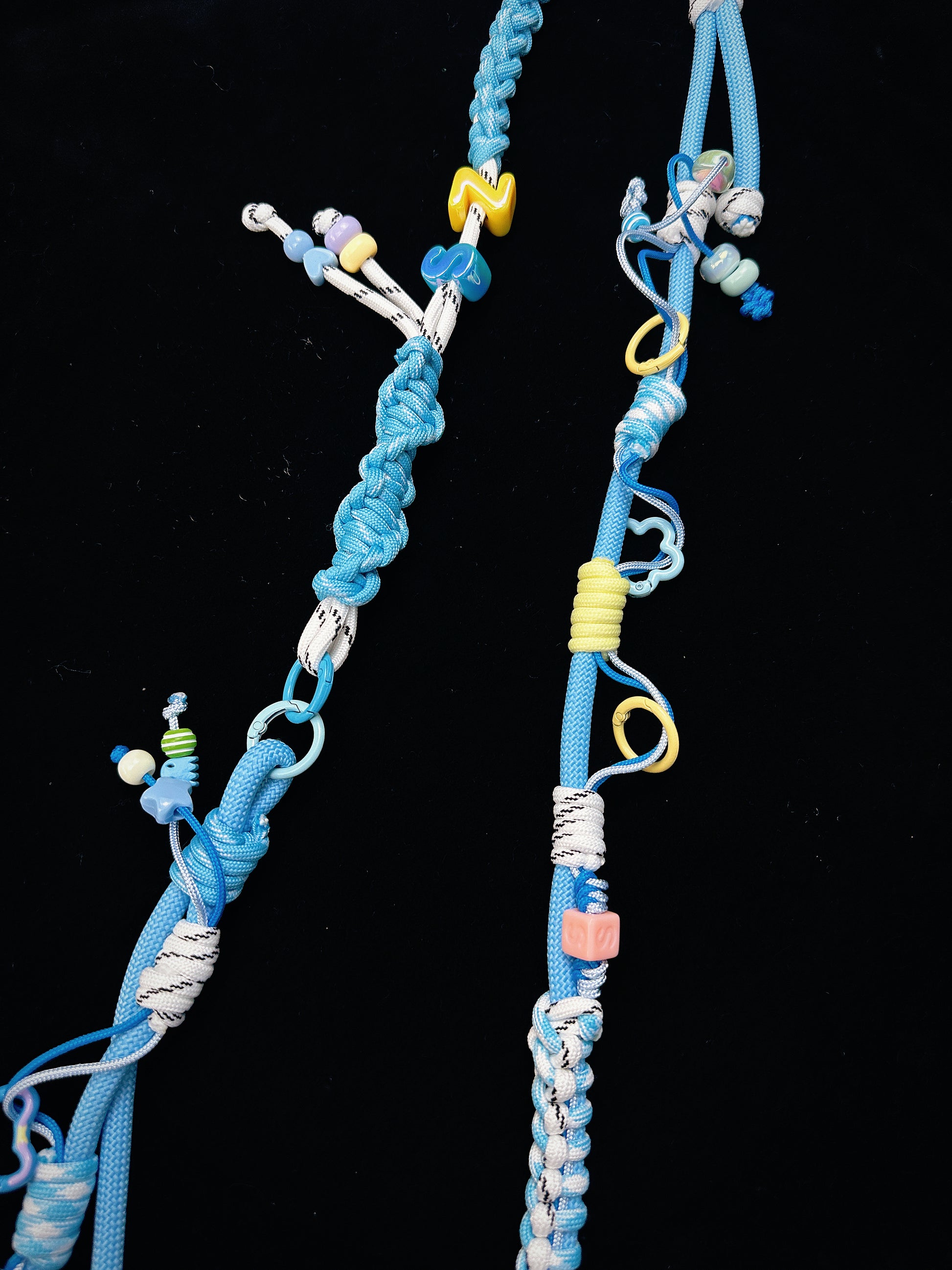 Blue paracord lanyard styled for everyday carry — SHENG Craft