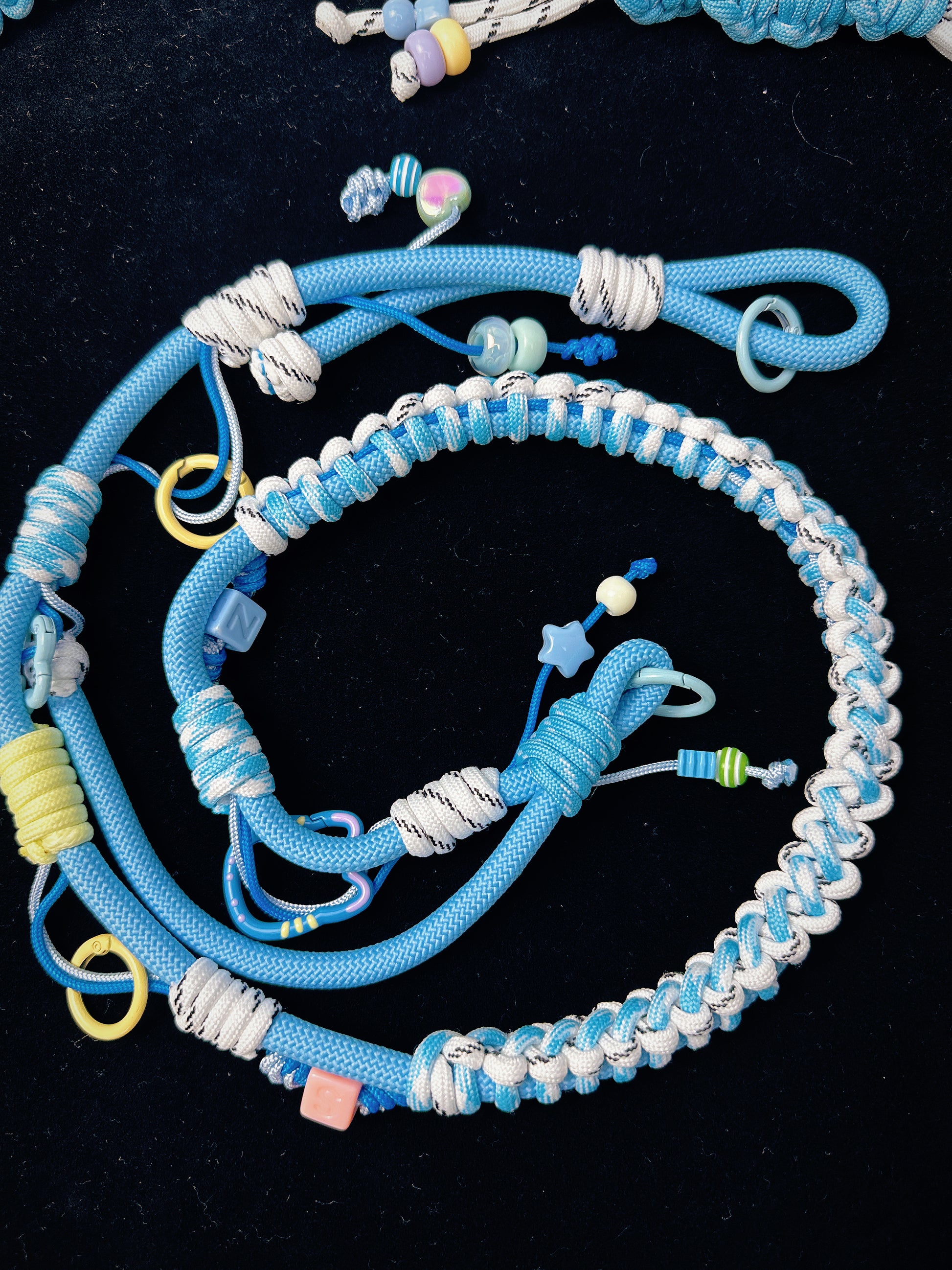 Blue paracord lanyard styled for everyday carry — SHENG Craft