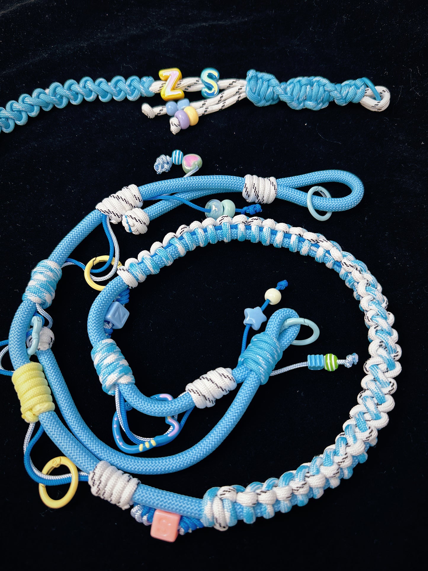 Blue paracord lanyard styled for everyday carry — SHENG Craft