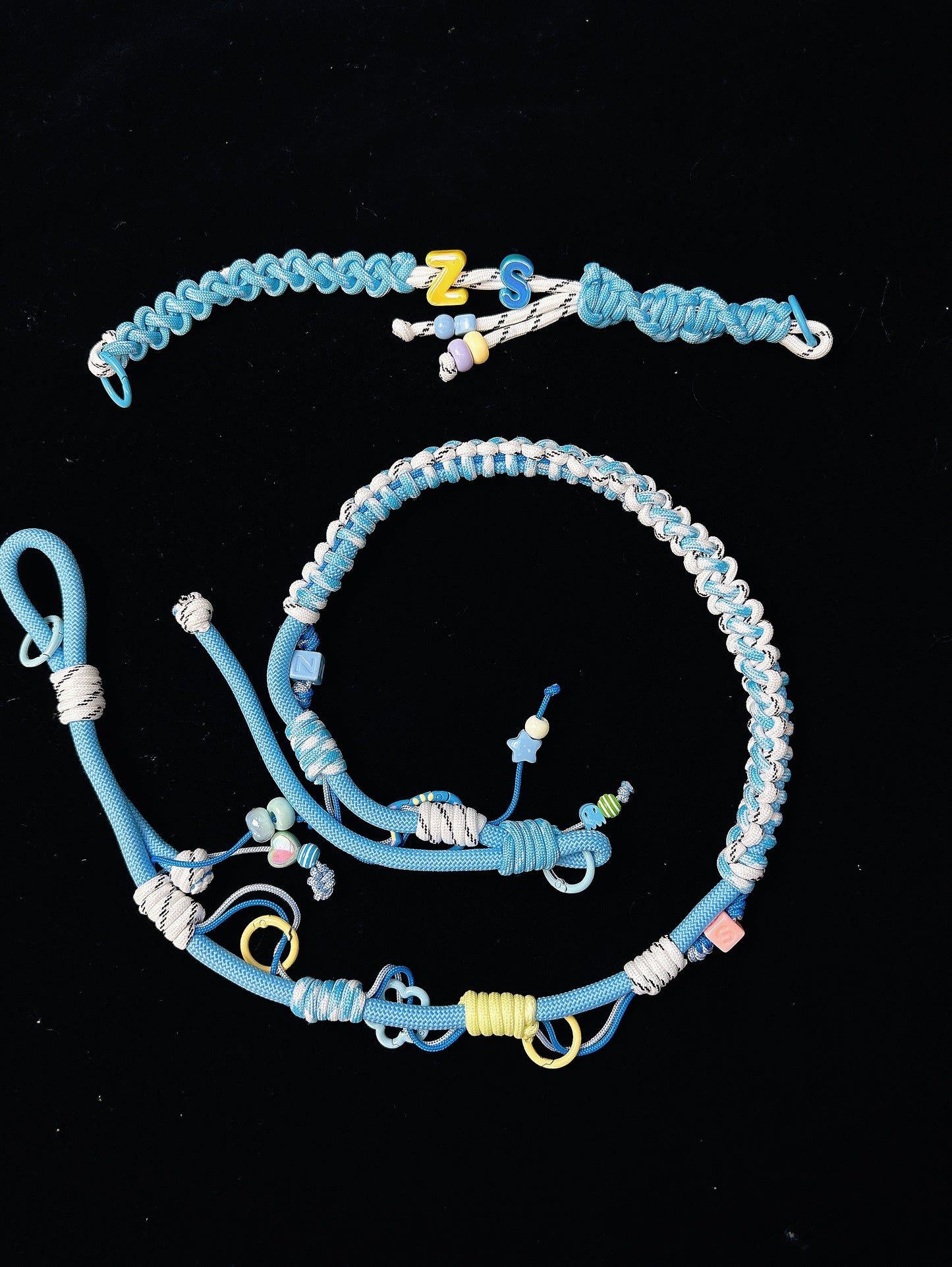 Blue paracord lanyard styled for everyday carry — SHENG Craft